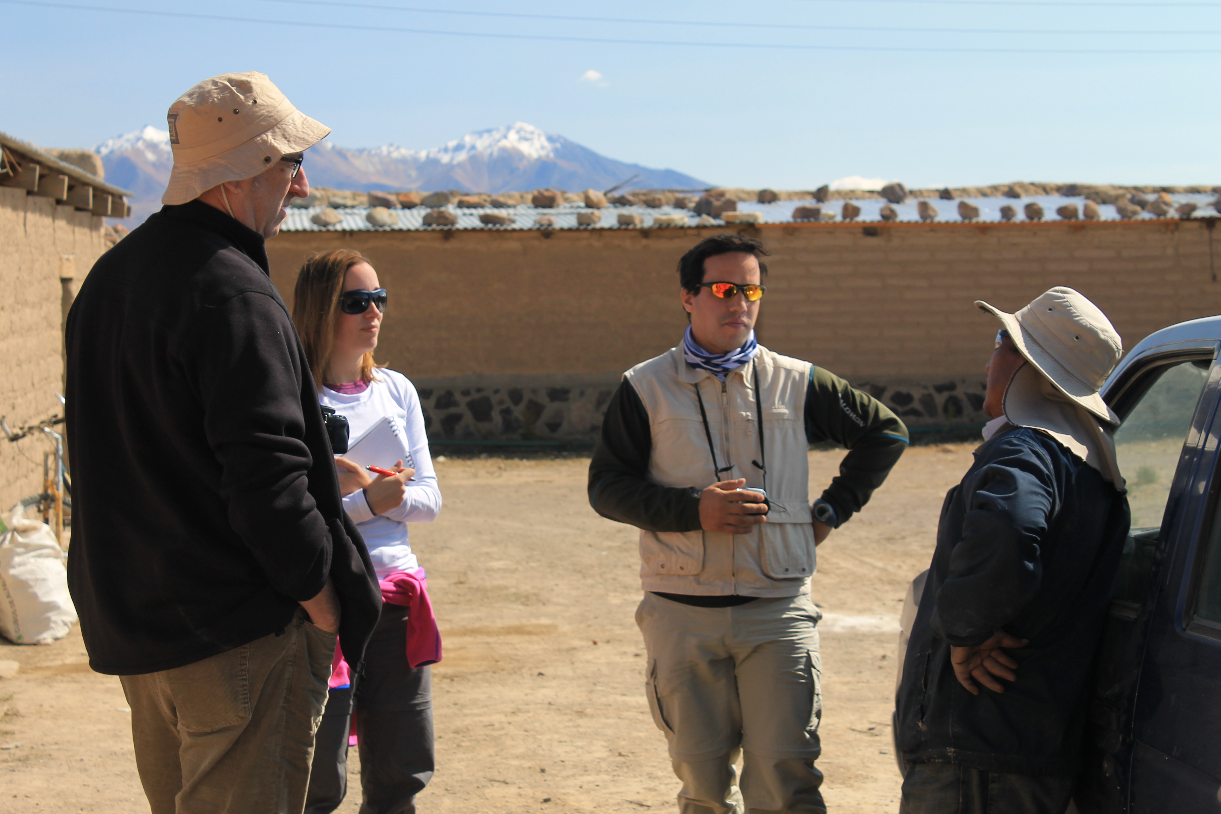 Isabel doing fieldwork in the Andes with local communities